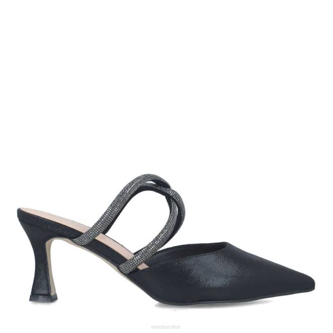 Menbur kvinnor svart rodolita mellan och låga klackar 608J5692