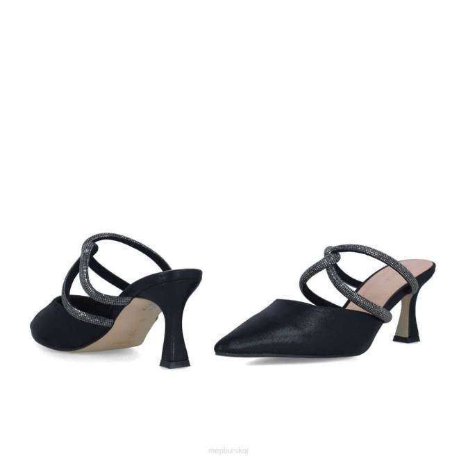 Menbur kvinnor svart rodolita mellan och låga klackar 608J5692