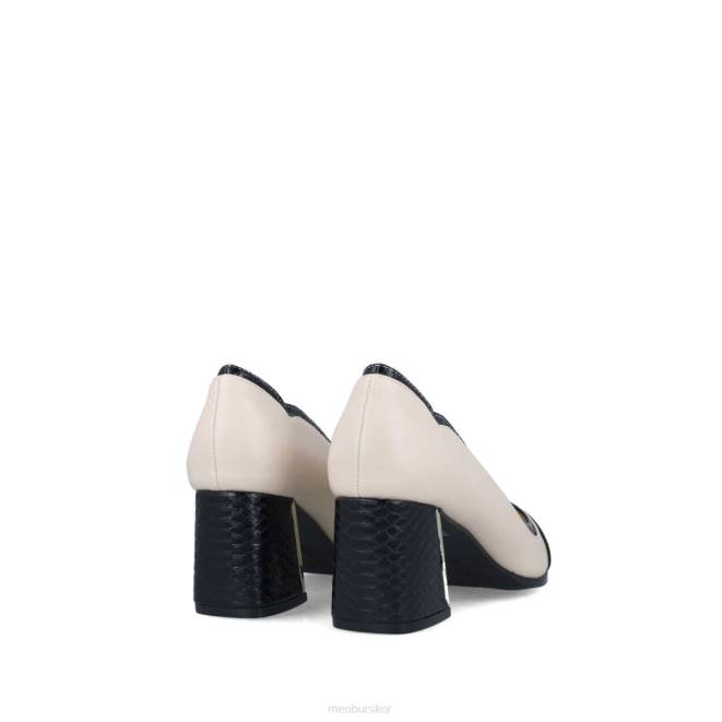 Menbur kvinnor svart rodonita mellan och låga klackar 608J1632