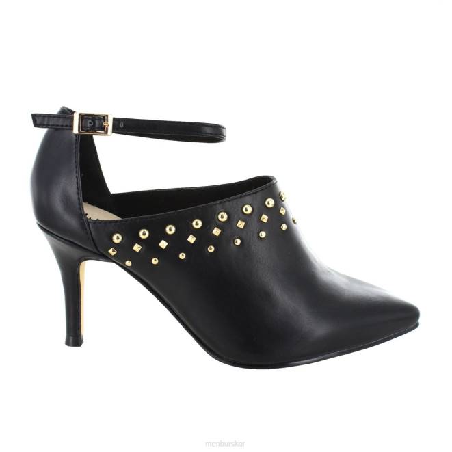 Menbur kvinnor svart rojan mellan och låga klackar 608J1819