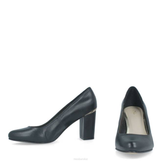 Menbur kvinnor svart salso mellan och låga klackar 608J1799