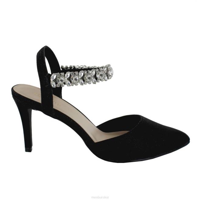 Menbur kvinnor svart scerne mellan och låga klackar 608J1821