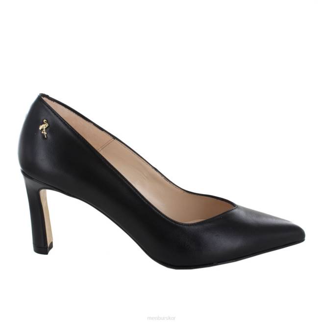 Menbur kvinnor svart solinas mellan och låga klackar 608J1898