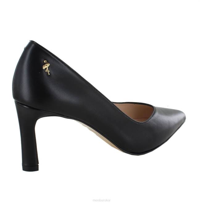 Menbur kvinnor svart solinas mellan och låga klackar 608J1898