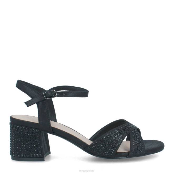 Menbur kvinnor svart sorisolo mellan och låga klackar 608J2115