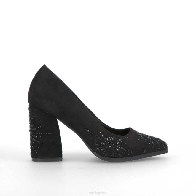 Menbur kvinnor svart sostasio mellan och låga klackar 608J2110