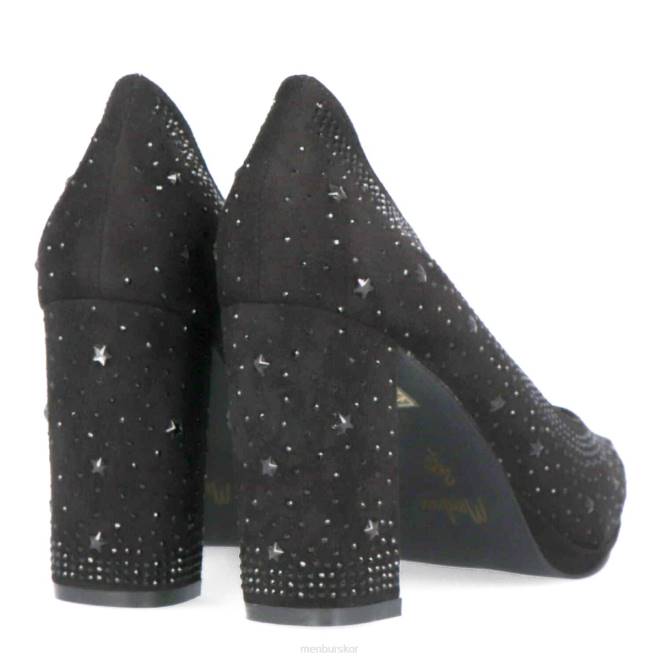 Menbur kvinnor svart sterpo mellan och låga klackar 608J2119