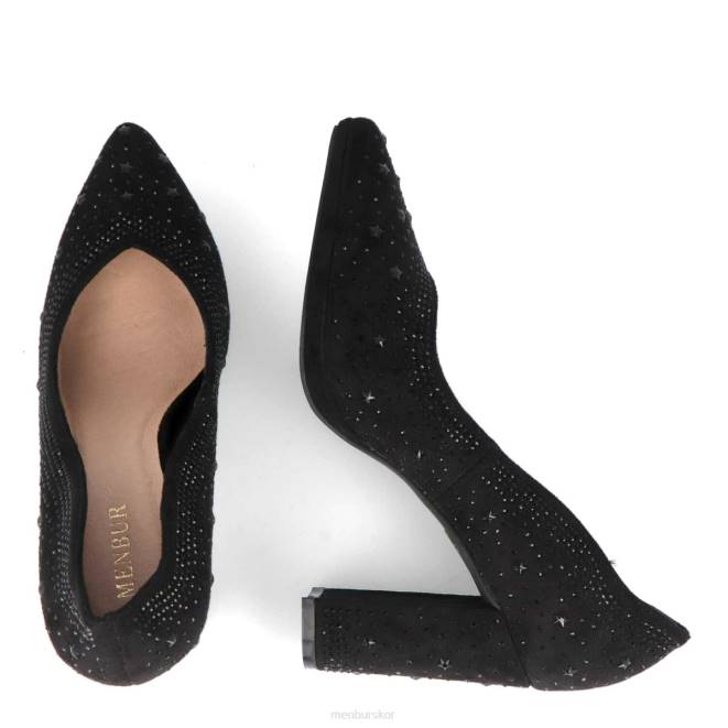 Menbur kvinnor svart sterpo mellan och låga klackar 608J2119