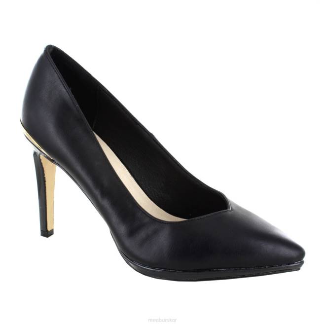 Menbur kvinnor svart stravino mellan och låga klackar 608J1930