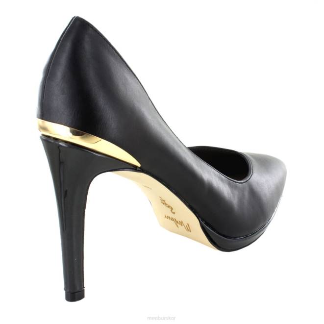 Menbur kvinnor svart stravino mellan och låga klackar 608J1930