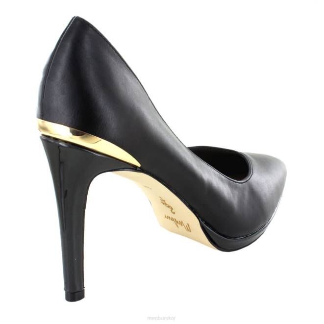 Menbur kvinnor svart stravino mellan och låga klackar 608J1930