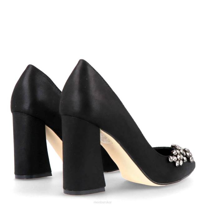 Menbur kvinnor svart sustinente mellan och låga klackar 608J2176