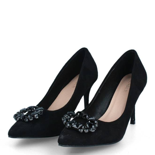 Menbur kvinnor svart tadasuni mellan och låga klackar 608J2126