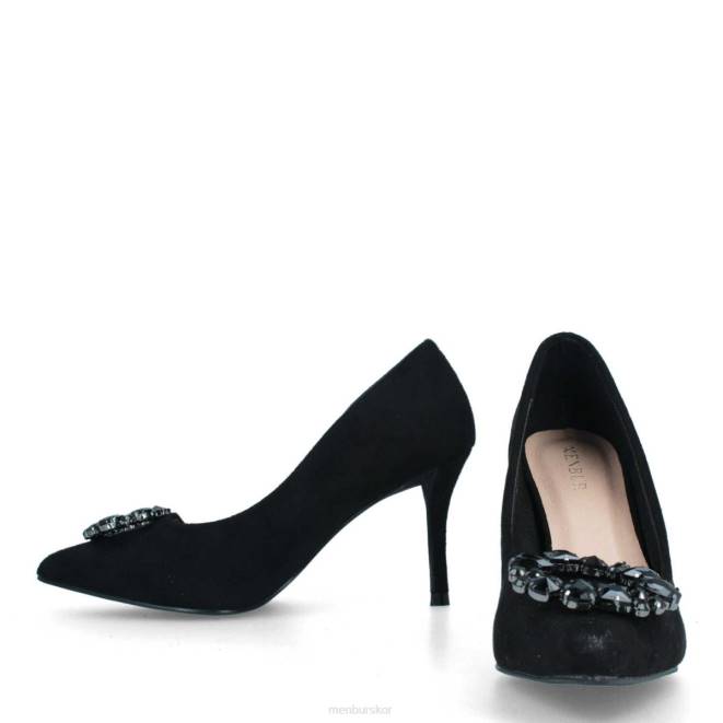 Menbur kvinnor svart tadasuni mellan och låga klackar 608J2126