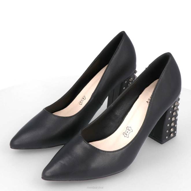 Menbur kvinnor svart tampolos mellan och låga klackar 608J2129