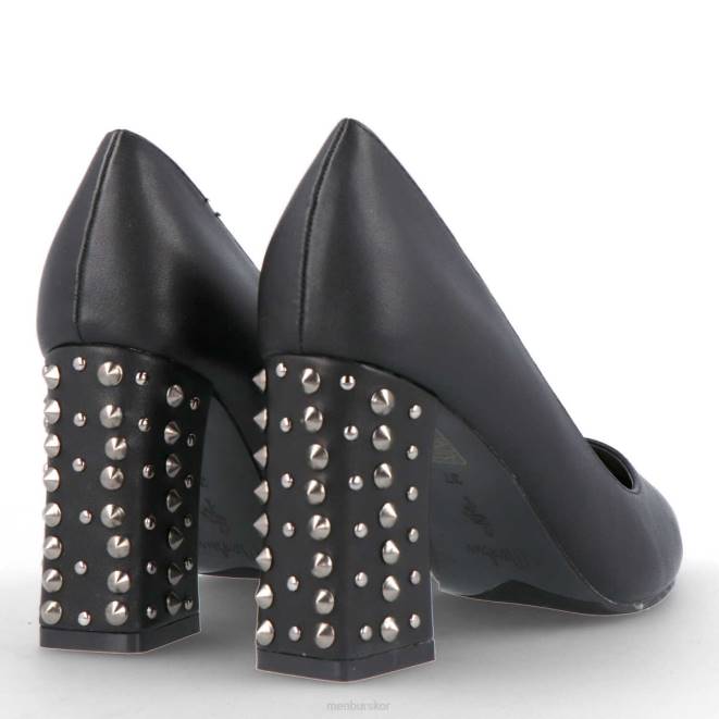 Menbur kvinnor svart tampolos mellan och låga klackar 608J2129