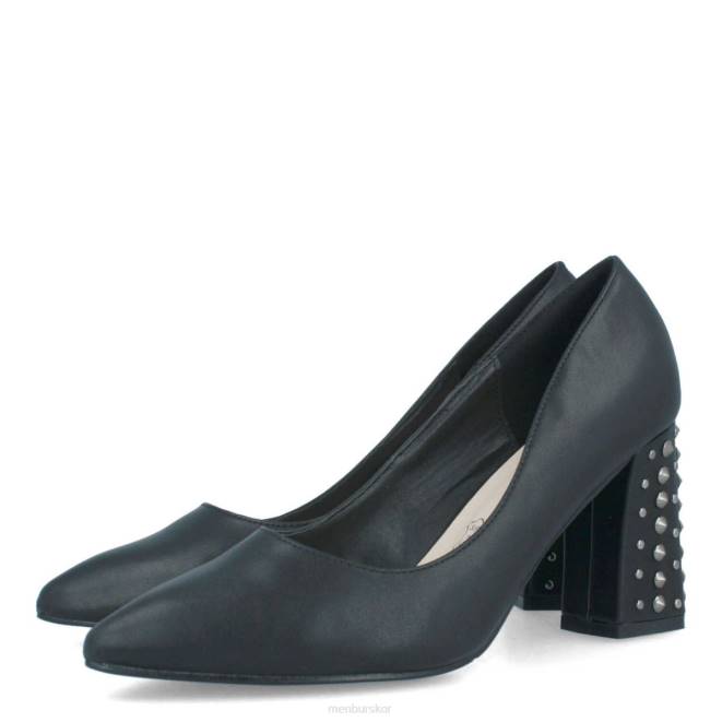 Menbur kvinnor svart tampolos mellan och låga klackar 608J2129