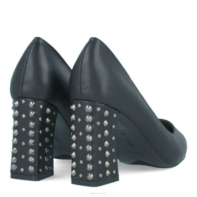 Menbur kvinnor svart tampolos mellan och låga klackar 608J2129