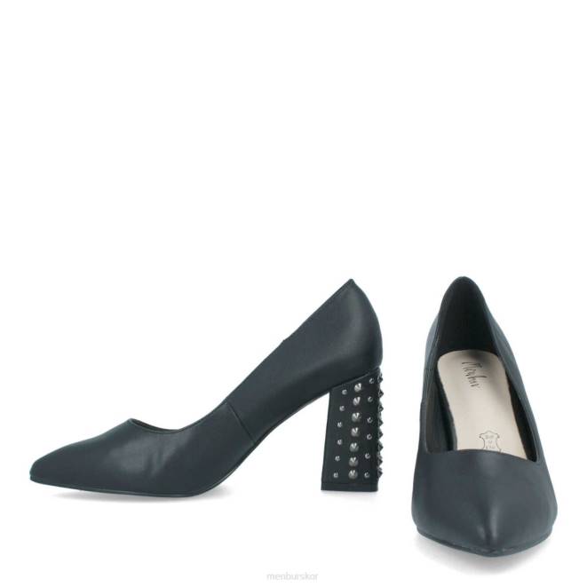 Menbur kvinnor svart tampolos mellan och låga klackar 608J2129