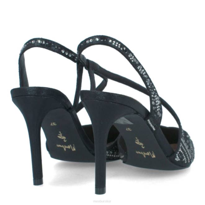 Menbur kvinnor svart tarantasca mellan och låga klackar 608J5829