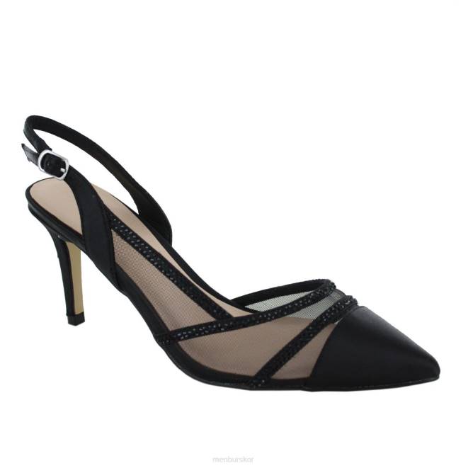 Menbur kvinnor svart villagrossa mellan och låga klackar 608J2052