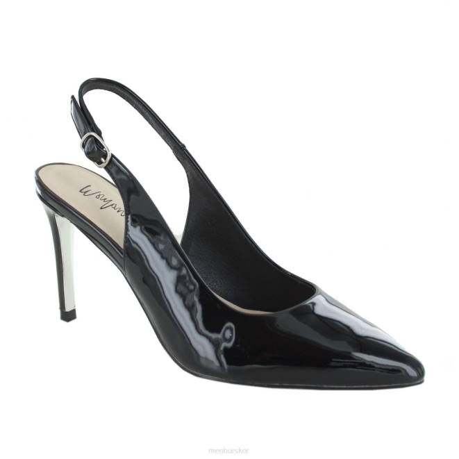 Menbur kvinnor svart villaro mellan och låga klackar 608J2060