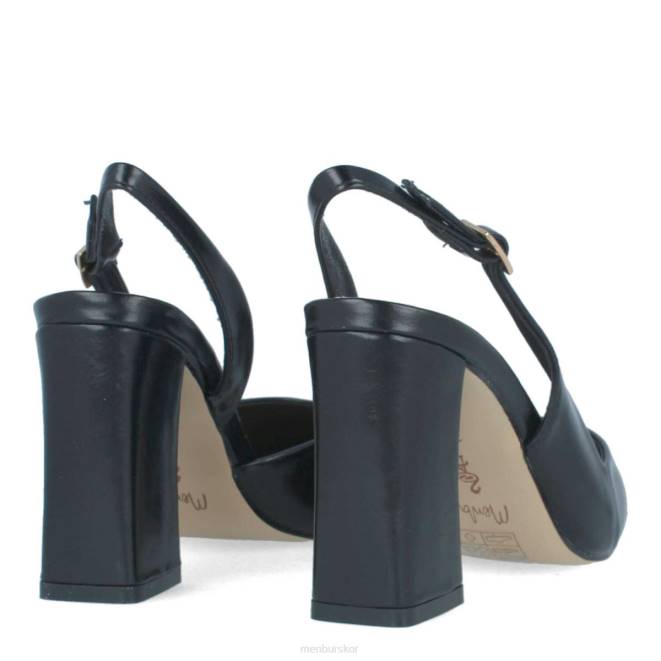 Menbur kvinnor svart vomano mellan och låga klackar 608J2094