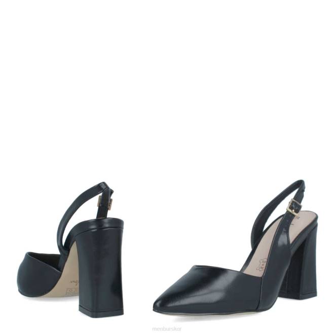 Menbur kvinnor svart vomano mellan och låga klackar 608J2094
