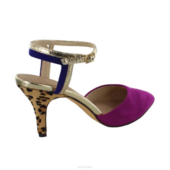 Menbur kvinnor violett fico mellan och låga klackar 608J1861