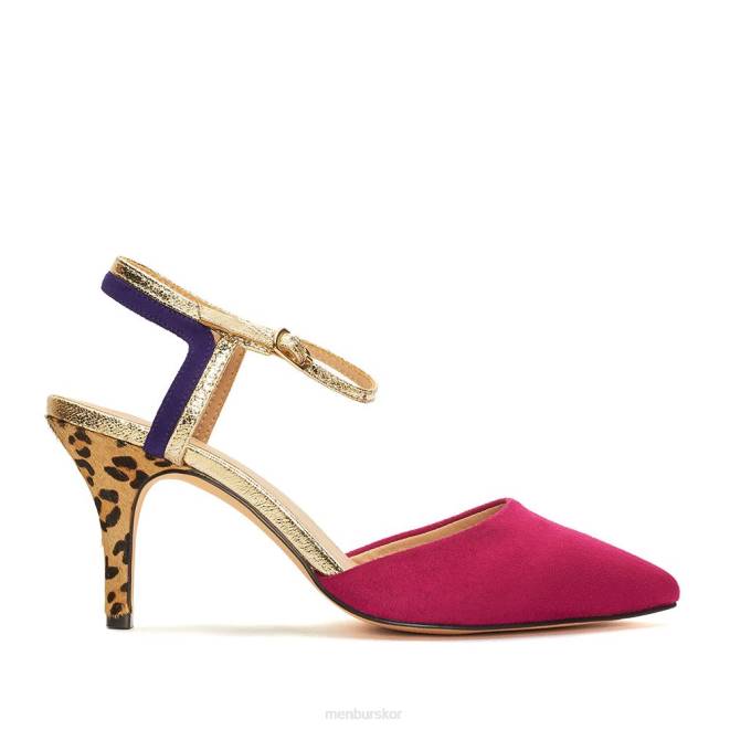 Menbur kvinnor violett fico mellan och låga klackar 608J1861