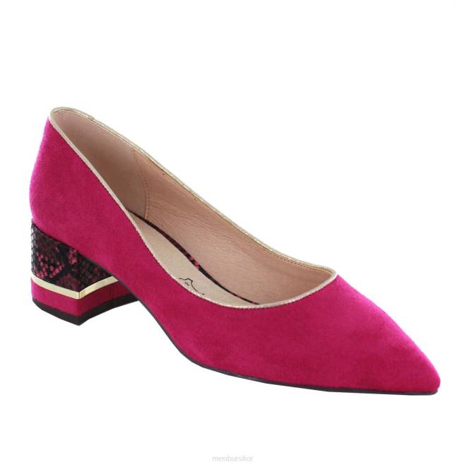 Menbur kvinnor violett stabil mellan och låga klackar 608J2168