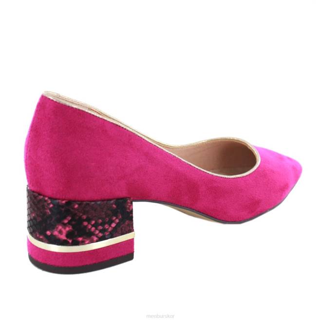 Menbur kvinnor violett stabil mellan och låga klackar 608J2168