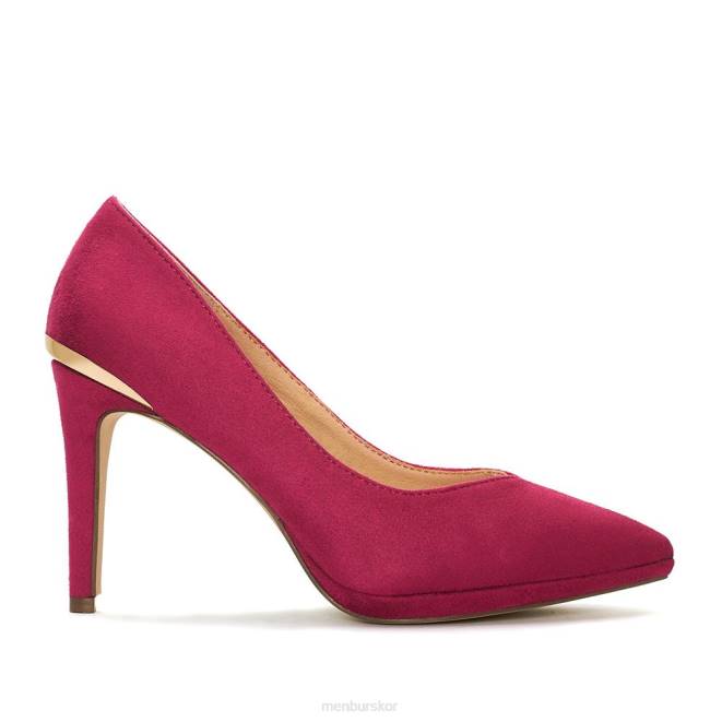 Menbur kvinnor violett strävade mellan och låga klackar 608J1925