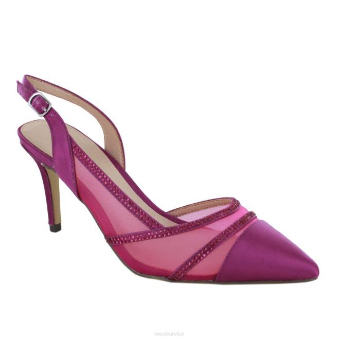 Menbur kvinnor violett villagrossa mellan och låga klackar 608J2053