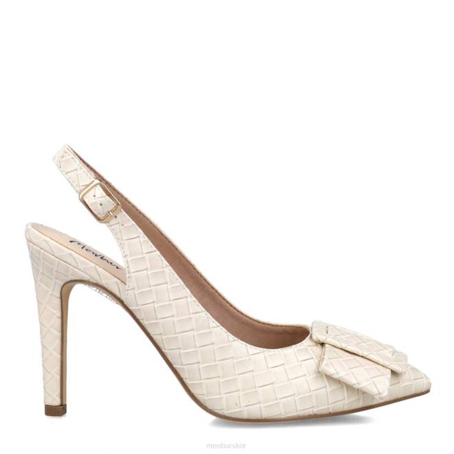 Menbur kvinnor vit anortosita mellan och låga klackar 608J5685