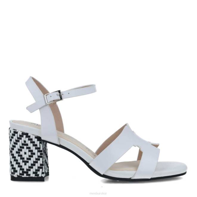 Menbur kvinnor vit bertuccia mellan och låga klackar 608J1706