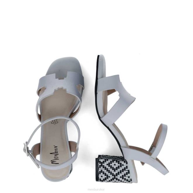 Menbur kvinnor vit bertuccia mellan och låga klackar 608J1706