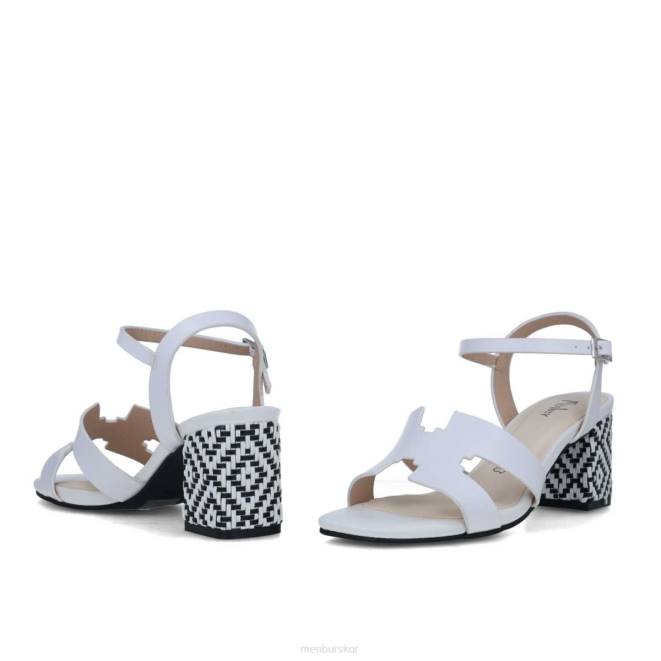 Menbur kvinnor vit bertuccia mellan och låga klackar 608J1706