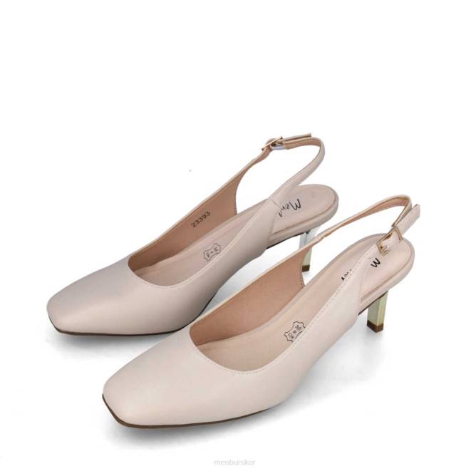 Menbur kvinnor vit dunit mellan och låga klackar 608J5641