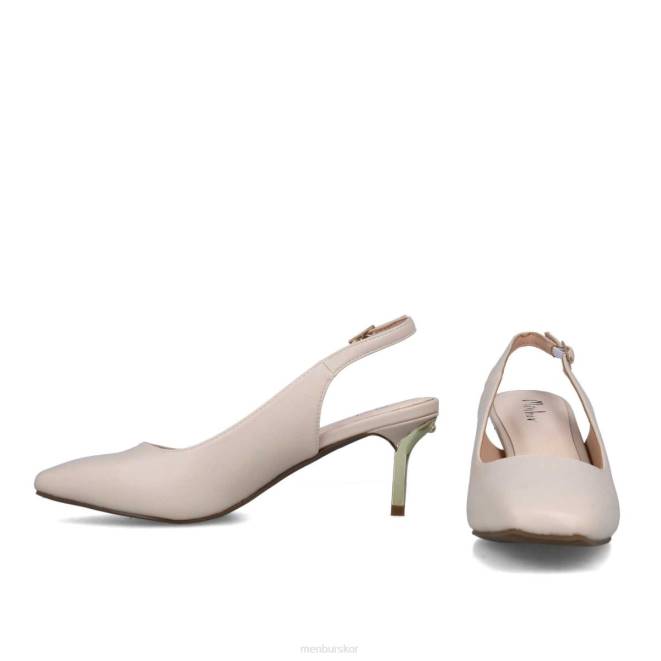 Menbur kvinnor vit dunit mellan och låga klackar 608J5641