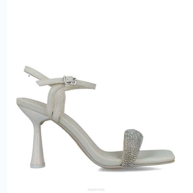 Menbur kvinnor vit lodjur mellan och låga klackar 608J1579