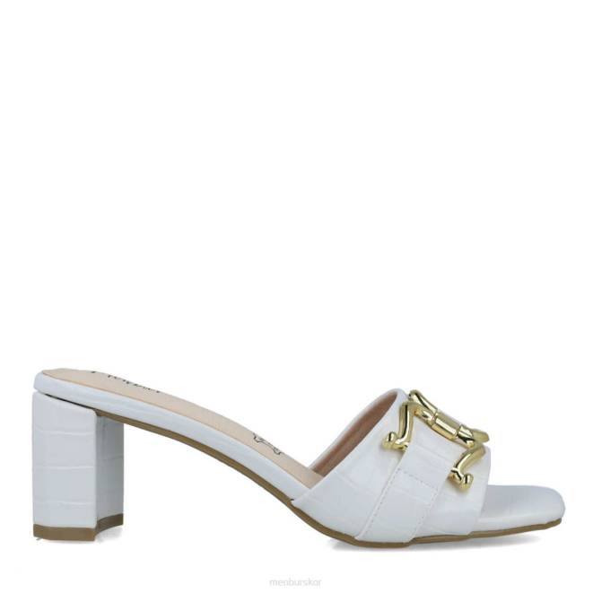 Menbur kvinnor vit metis mellan och låga klackar 608J5859