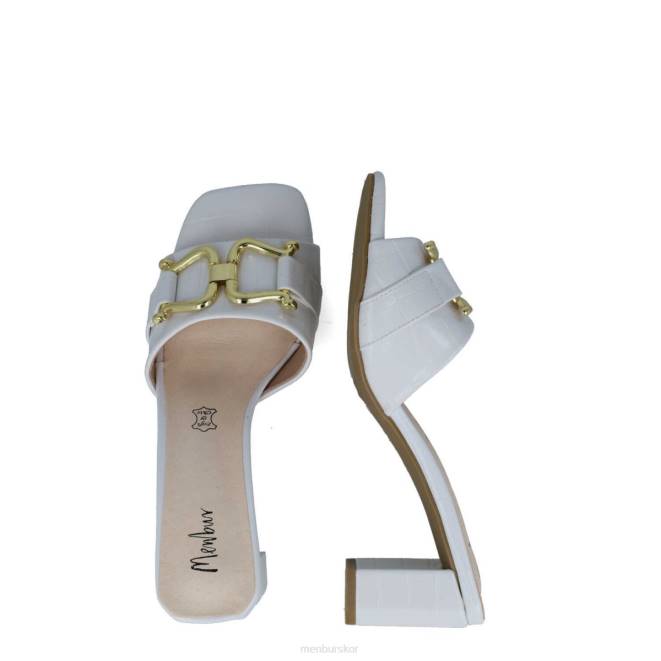 Menbur kvinnor vit metis mellan och låga klackar 608J5859