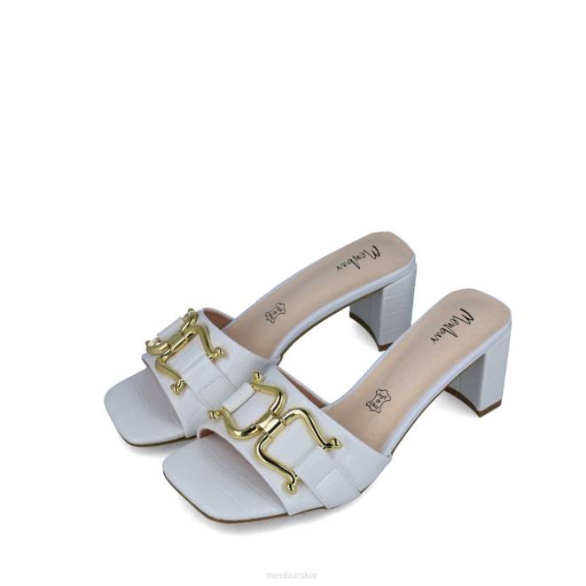 Menbur kvinnor vit metis mellan och låga klackar 608J5859