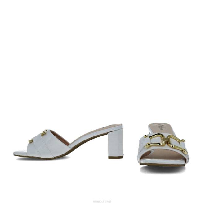 Menbur kvinnor vit metis mellan och låga klackar 608J5859