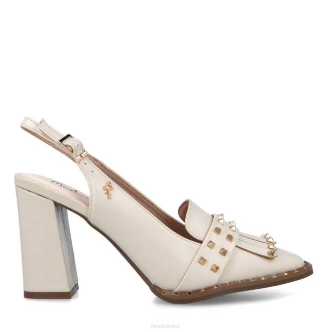 Menbur kvinnor vit oleandra mellan och låga klackar 608J5878