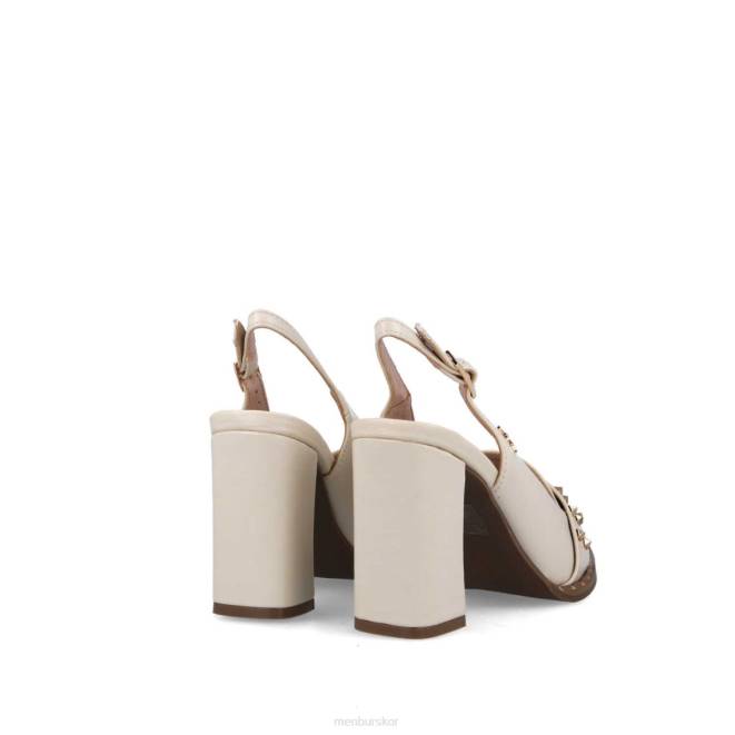 Menbur kvinnor vit oleandra mellan och låga klackar 608J5878