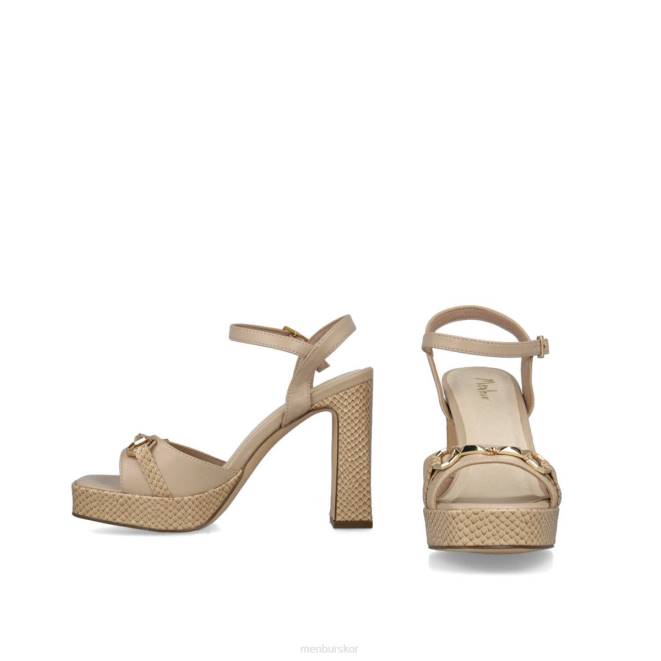 Menbur kvinnor beige oktaner sandaler 608J2596
