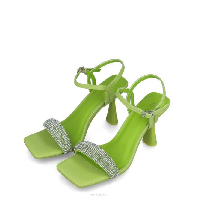 Menbur kvinnor grön lodjur sandaler 608J2682