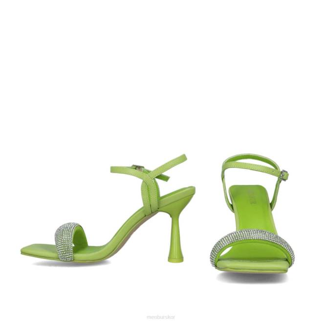 Menbur kvinnor grön lodjur sandaler 608J2682